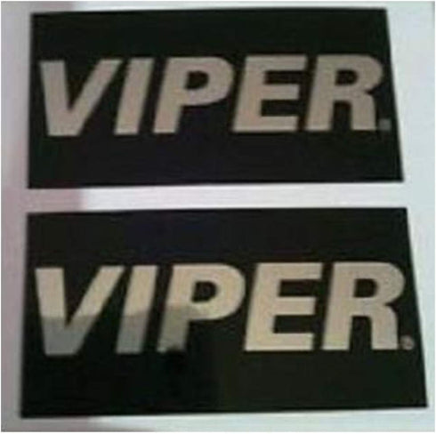 VIPER ALARM LC3 2 WAY MIRROR DECAL CUSTOM STICKER GLOSS BLACK CHROME AUTHENTIC...