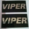 VIPER ALARM LC3 2 WAY MIRROR DECAL CUSTOM STICKER GLOSS BLACK CHROME AUTHENTIC...