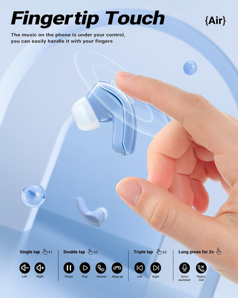 ACEFAST T9 Bluetooth Earphones True Wireless Earbuds 5.3 Headphones with ENC Noise Canceling Earbuds 30h Playback LED Power Display Built in Mic H...