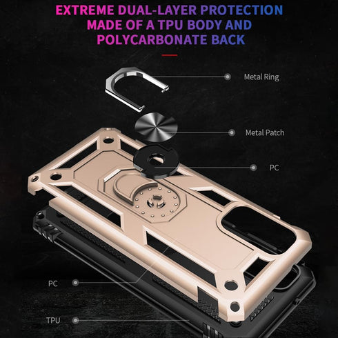 Yiakeng for Samsung Galaxy S20 FE Case, Galaxy S20 FE 5G case with HD Screen Protector, Military Grade Protective Cases with Ring for Samsung Gala...