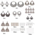 SUNNYCLUE 1 Box DIY 6 Pairs Vintage Ethnic Indian Dangle Earrings Making Kit Jhumka Jhumki Bollywood Gypsy Oxidized Chandelier Jewelry Craft Suppl...