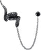 Chain Linked Upper Ear Stud Punk Sword Dangle Surgical Steel Helix Cartilage to Lobe Stud Earring...