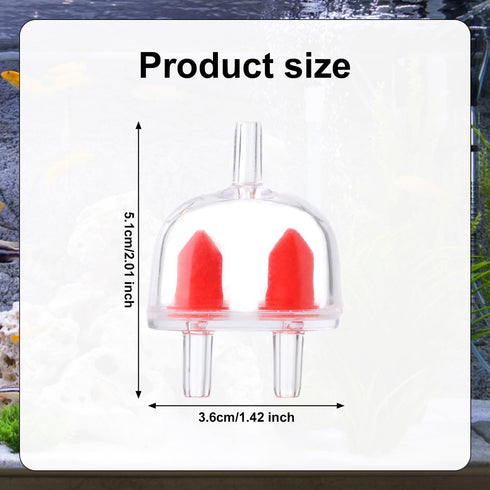 4pcs Aquarium Check Valve for 3/16 Inch, Plastic Aquarium Air Pump Check Valve 2-Way Non-Return Check Valve Aquarium Airline Tubing Check Valve Pu...