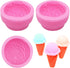 3 PCS 3D Ice Cream Ball Shape Silicone Molds Semi Sphere Mold Cookie Pastry Mold for Chocolate Pudding Dome Mousse Fondant Cake Decoration DIY Cla...