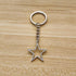 Silver Hollow Star Keychain Pendant Keyring Long Distance Friendship Jewelry for Men Women...