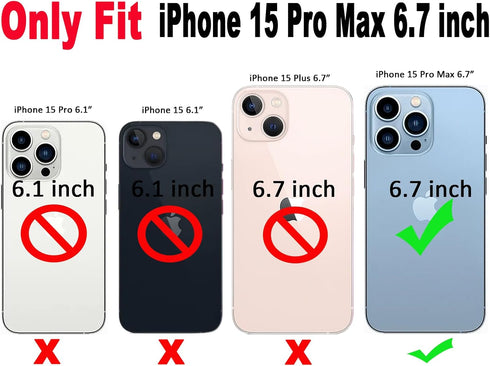 Qokey for iPhone 15 Pro Max Case,Bling Glitter Cute Curly Wavy Design Laser 3D Stone Pattern Shockproof Camera Lens Protection Compatible for iPho...