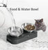 Stainless Steel Cat Food Bowl, 15-Angle, Ergonomic Design Reduces Vomiting...