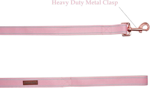Lionheart glory Dog Leash, Reflective Dog Leashs Female Male Pet Leash Pink Leash Dog Adjustable Durable Soft Classic Leash for Small Dogs Pet Gif...