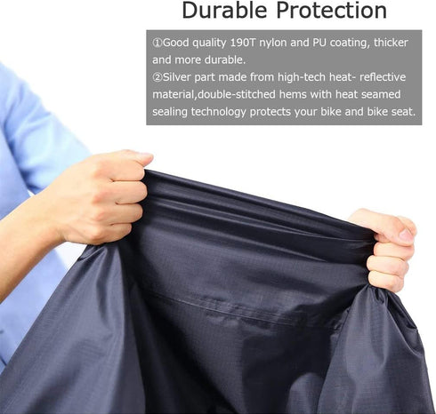Maveek Bycicle Cover for 2 Bikes Waterproof Cycle Dirt Bike Outdoor Rain Dust Snow Water Wind Sun Resistant UV Protection Winter Summer Cold All W...