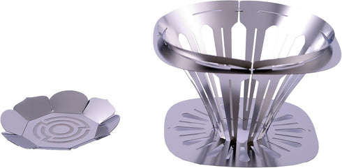 Pour Over Coffee Dripper, Stainless Steel Coffee Dripper, CAFÉ PRONTO, Metal Coffee Dripper DIY Kit, 3D Metal Puzzle Coffee Dripper Set, Great Gif...