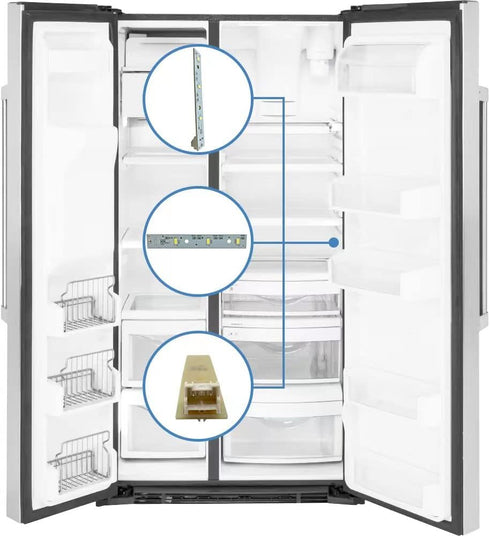 1PK WR55X26671 Compatible Replacement GE Refrigerators LED Light Board...