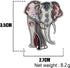 Metal Enamel Shiny Rhinestone Elephant Brooch Elegant Animals Pin Lapel Clothes Scarf Women Teens Jewelry Gift...