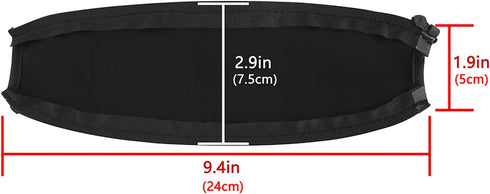 Geekria Flex Fabric Headband Cover Compatible with Beats Solo 3, Solo 2 Headphones, Sweat Cover, Replacement Repair Part, Easy DIY Installation (B...