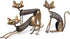 Too-arts Metal Sculpture Iron Art Cat Spring Handicraft Crafting Home Decoration Furnishing Craft...