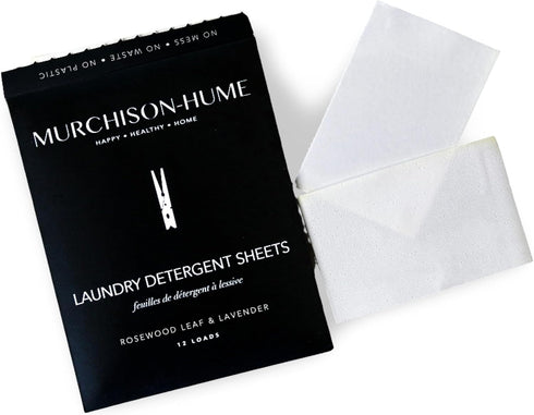 Murchison-Hume Zero-Waste Luxury Travel Laundry Sheets - Pack of 6 Double Sheets - Up to 12 Loads (Rosewood Leaf & Lavender)...