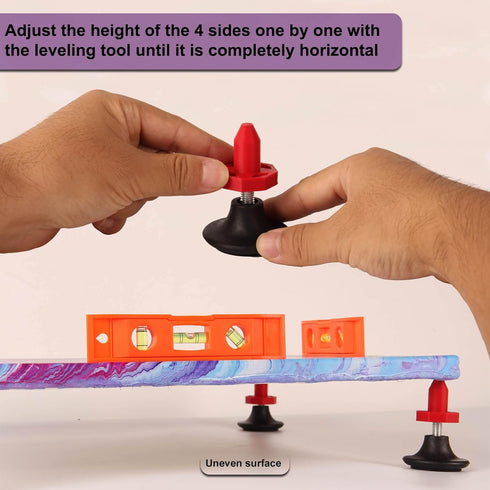 LOPASA Adjustable Paint Cones for Painting Drying, Canvas Stands and Riser, Triangles Pyramid Points for Door and Cabinet Painting, Cabinet Painti...