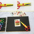 AKOAK 5" 6 Pcs/Set Children Kids Paper Craft Scissors 6 Cutting Patterns Curved Edges DIY Decorative Scissor for Scrapbook Album Photos...