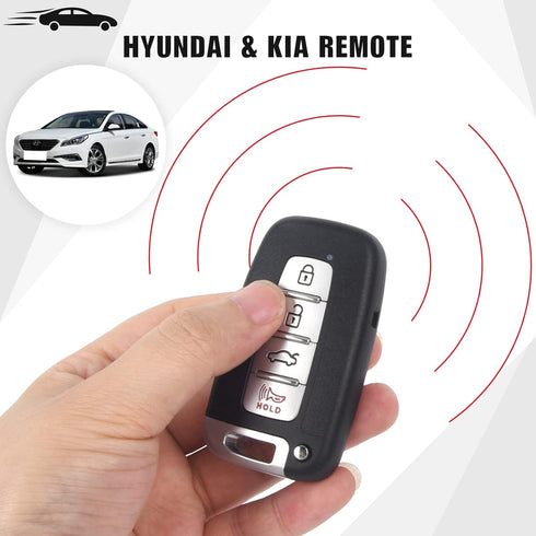 Key Fob Fit for Hyundai 2012-2013 Elantra, 2011-2014 Sonata, Azera, 2009-2014 Genesis Smart Remote Compatible with Kia 2011-2013 Optima, 2011-2013...