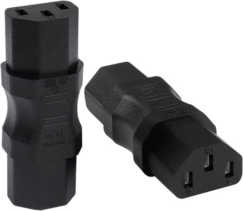 PNGKNYOCN IEC320 C13 Power Adapter,AC 250V 10A IEC320 C13 Female to Female Extension Power Socket Adapter for Cord Connection (2-Pack)...