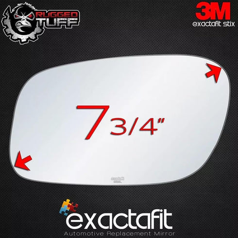 exactafit 8128L Driver Side Mirror Glass Replacement Repair Compatible With 1998-2011 Lincoln Town Car...