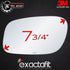 exactafit 8128L Driver Side Mirror Glass Replacement Repair Compatible With 1998-2011 Lincoln Town Car...