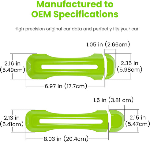 Door Handle Inserts Cover Trim+Tailgate Handle Cover for 2018-2024 Jeep Wrangler JL JLU Sports Sahara Freedom Rubicon Unlimited Gladiator JT 2-Doo...