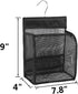 ALYER Hanging Mesh Shower Caddy Organizer Bathroom Storage Bag with Hooks for College Dorm, Gym, Swimming,RV and Travel,Black...