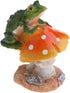 Resin Mushroom with Animal Ornament Fairy Garden Mushroom Garden Pots Decoration Pottery Ornament for DIY Dollhouse Potting Shed Flowerpot Plants ...