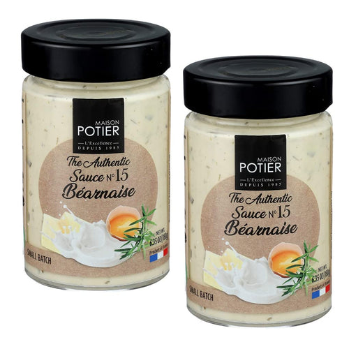 Maison Potier Bearnaise Sauce - The Authentic No 15 - Glass Jar - 6.35 oz (2-pack)...