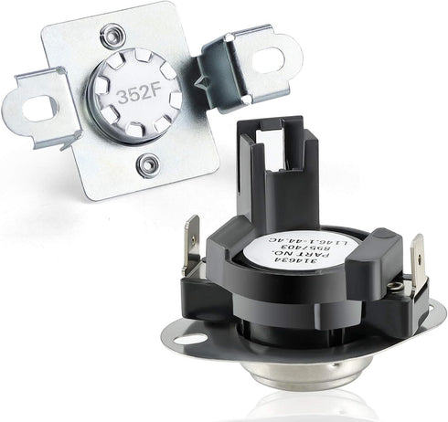280148 Thermal Cut Off Kit Includes 8557403 Thermostat & 8318314 Thermal Fuse-Replaces 280148VP 1175772 AP3874047 PS991443 EAP991443