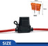 10 AWG Inline Fuse Holder - 12 Volts Fuse Holder for 40A Blade Fuse (6 Pack)...