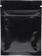 QQ Studio 100 Durable Double-Sided Metallic Foil Flat Style Zip Closure Locking Bag 7.5x10cm (3x4) (Black)...