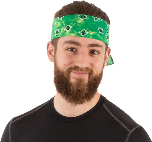 CoverYourHair - Tie Dye & Paisley Bandanas - 6 Pack Colorful Cotton Bandanas...