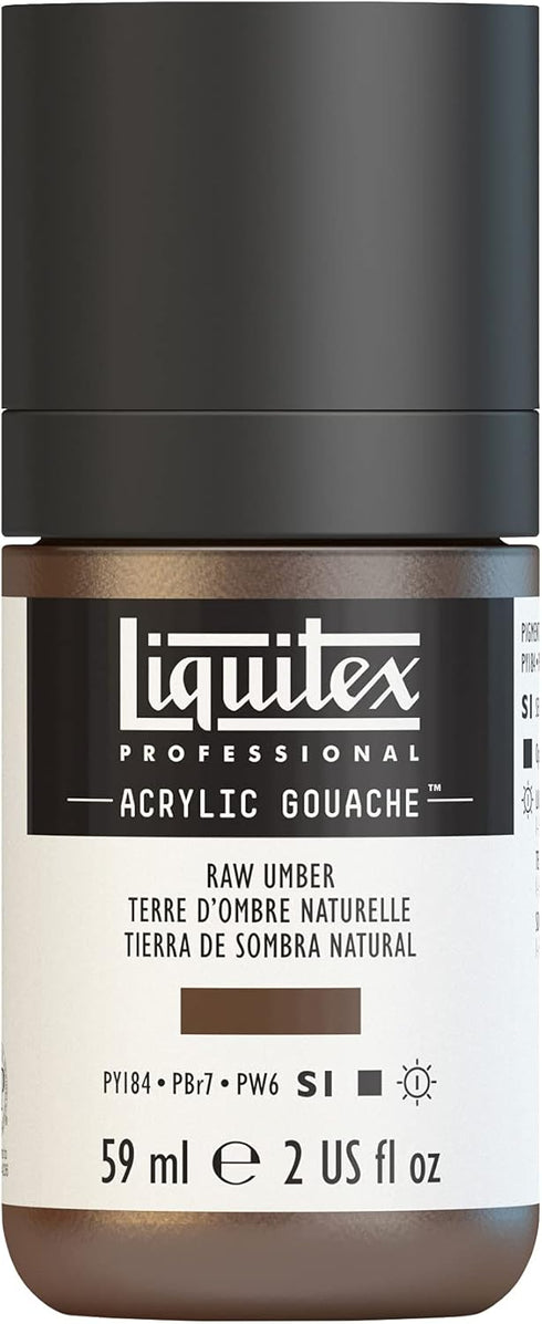 Liquitex Professional Acrylic Gouache, 2-oz (59ml) Bottle, Raw Umber...