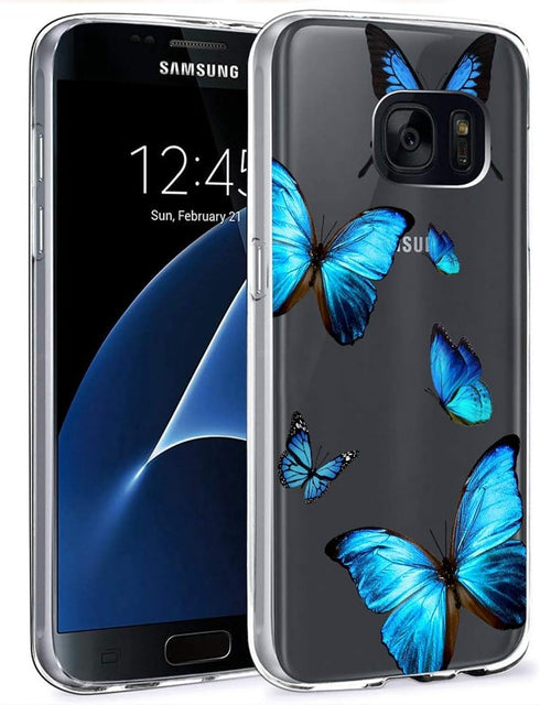 Clear Case Compatible with Galaxy S7, Samsung S7 Case for Girls Women, Cute Soft TPU Shockproof Protective Phone Case Cover for Samsung Galaxy S7 ...