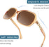FEISEDY Vintage Square Polarized Sunglasses for Women UV400 Travel Driving Fashion Arcuate Sunglasses B2526...