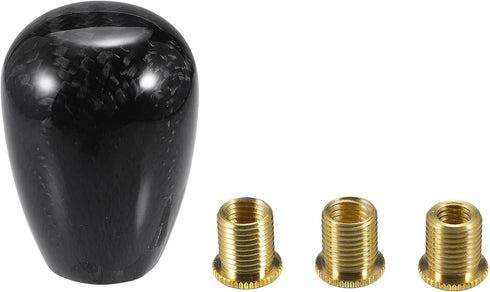 Shift Knob with 3 Adapter/Front Gear Shifter Knob for Automatic and Manual Vehicles/Durable Stick Shifter Lever Knob Resin 5.6cm / 1 Set Black...
