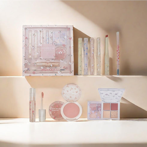 Makeup Kit for Women 8 Pieces Makeup Sets, 4 Color Lipsticks& Eyeshadow, Eyebrow Pencil, Concealer, Blush Palette 8Pcs Gift Box Makeup Bundle Valu...