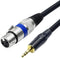 Disino XLR to 3.5mm (1/8 inch) Stereo Microphone Cable for Camcorders, DSLR Cameras, Computer Recording Device and More - 5ft...