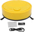 Fdit Robot Vacuum Cleaner, Mini Automatic Avoidance USB Charging Smart Sweeping Robot for Wooden Flooring for Carpet (Yellow)...