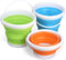 3L Jumbo Foldable Buckets, Sand Beach Toy Silicon Pails for Kids Adults, Collapisible Water Buckets Sandbox Kit Tool Multi Use for Outdoor, Cleani...