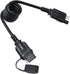 4 Way Flat Trailer Extension Coiled Cable 3 Feet Male and Female Wiring Harness Adapter Extension Wiring Cable with Dust Cover Plug & Play Connect...