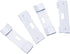 Blulu 50 Pcs Vertical Blind Repair Tabs Kit Vane Savers Blind Repair Clip, Window Replacement Slats Parts, White...