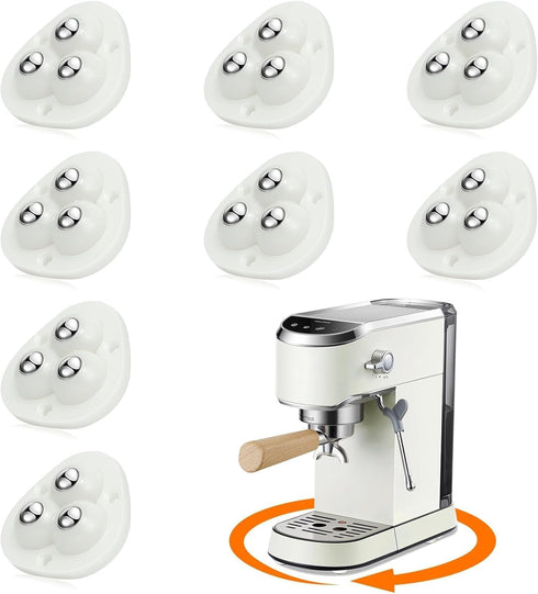 Self Adhesive Caster Wheels, Appliance Rollers for Kitchen Appliances, 360° Swivel Universal Wheel Mini Ball Transfer Roller for Storage Box, Smal...