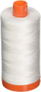 AURIFIL USA Aurifil 50wt Cotton 1,422yd-Natural, 1422 yd, Natural White...