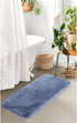 Suchtale Bath Rug for Bathroom Non Slip Bathroom Mat (20 x 32, Blue) Water Absorbent Soft Microfiber Shaggy Bath Rug Machine Washable Bath Mat for...