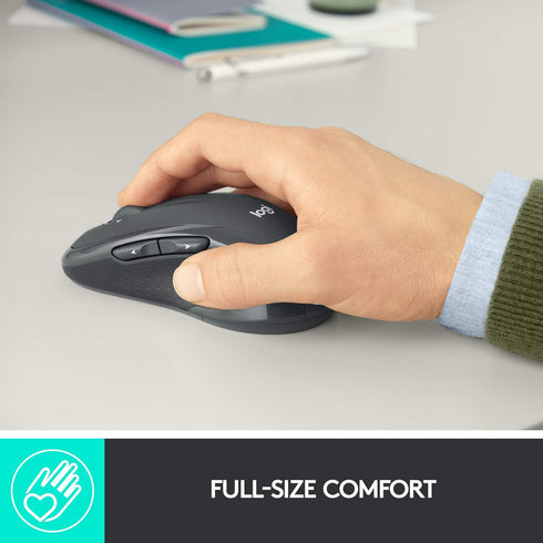 Logitech M510 Wireless Mouse, Mouse for Laptop and PC with USB Unifying Receiver, Programmable Buttons - Graphite...