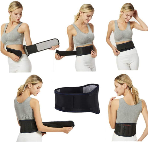 Heating Magnetic Therapy Back Brace Support Belt for Men Women, for Sciatica, Herniated Disc, Scoliosis Back Pain Relief - XXL1...