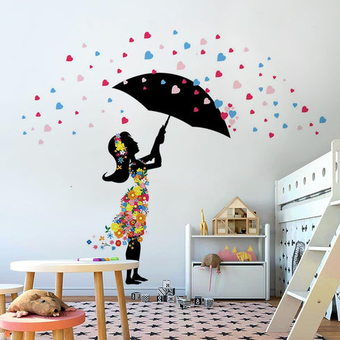 DEKOSH Baby Girl Nursery Decor | Peel & Stick Decorative Wall Decals for Teen Girl Bedroom...