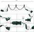 Christmas Lights 50 Red LED 17FT Mini LED string Lights, 120V UL, Green Wire XMAS Lights for Indoor & Outdoor Use, Holiday Party Decorations, Tree...